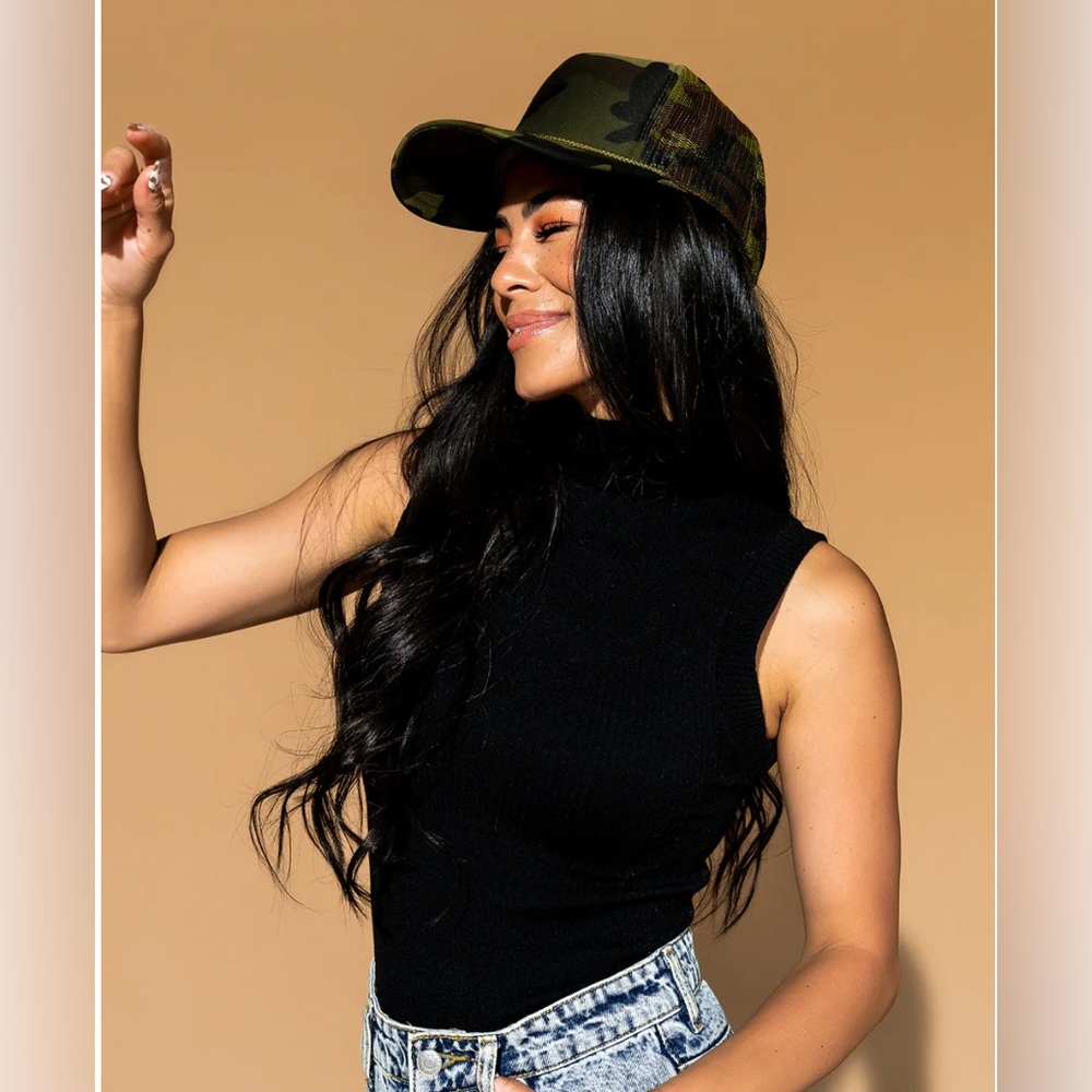 DRESSED IN LALA | Mock Neck Brami Tank